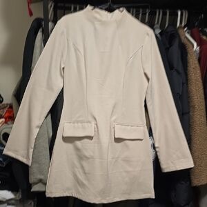 Elegant Cream Women's Coat